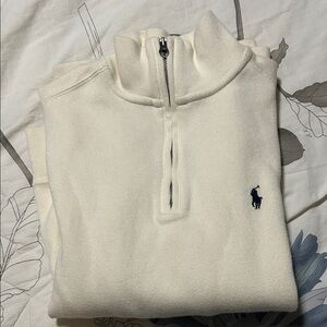 Polo by Ralph Lauren Kids Off-White Quarter Zip Sweater